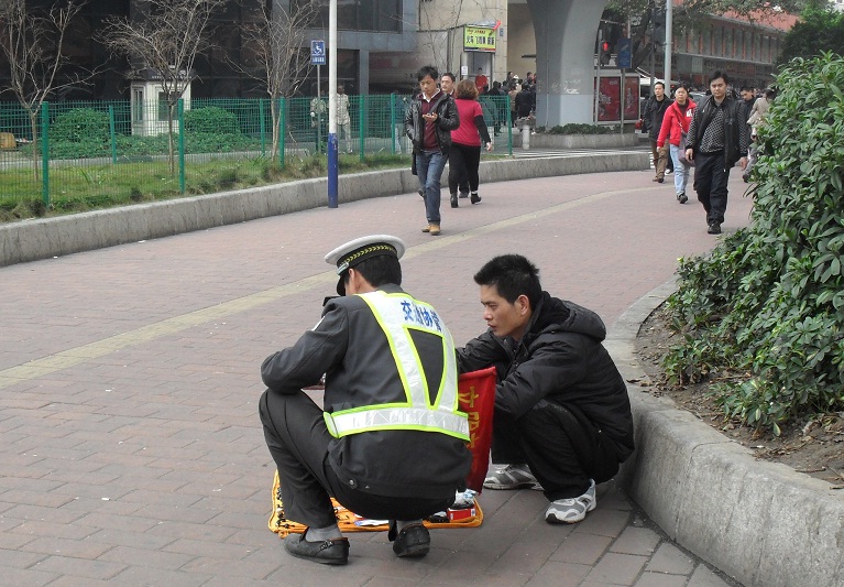 Police buying fake Nokia headphones.